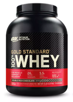 Optimum Nutrition 100% Whey Protein Double Rich Dark Chocolate (5 lb.)